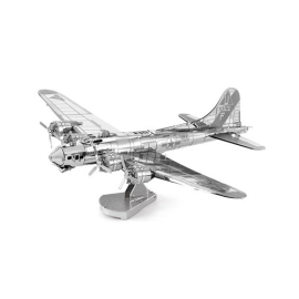 MetalEarth Aviation: B-17 FLYING FORTRESS (BOEING) 14.7x11.3x4.3cm, metal 3D model with 2 sheets, on card 12x17cm, 14+