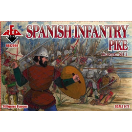 Spanish Infantry (Pike). Set 3. 16 c. Figures