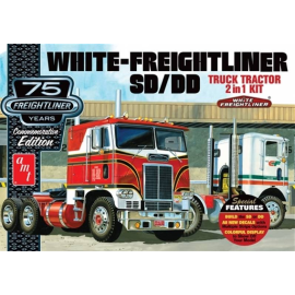 White Freightliner 2-IN-1 SC/DD Cabover Tractor (75th Anniversary) The Kats at AMT have pulled out all the stops for the 75th An