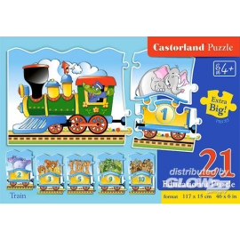 Train, puzzle 21 parts Jigsaw puzzle