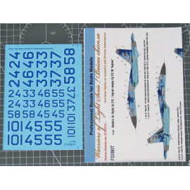 Decals Digital Sukhoi Su-27S Numbers for Trumpeter kit 