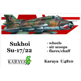 Sukhoi Su-17M3/Su-22M4 exterior set - wheels, air scoops, flares/chaff (designed to be used with Eduard, Kopro (ex KP) and SMER 