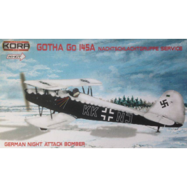 Gotha Go-145A German Night Attack Hi-kit Complete plastic kit - new tooling with decals, vacuformed canopy and resin update Mode