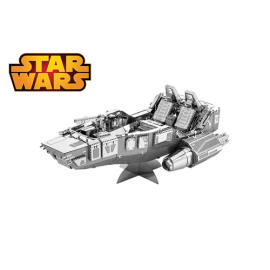 MetalEarth: STAR WARS (EP7) FIRST ORDER SNOWSPEEDER 8.26x5.72x3.43cm, metal 3D model with 2 sheets, on card 12x17cm, 14+ Metal m