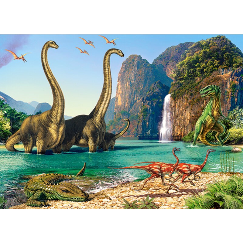 Castorland In the Dinosaurus World, puzzle 60 pieces...