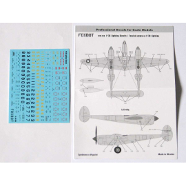 Decals Stencils for Lockheed P-38 Lightning for Academy, Eduard, Hasegawa, Monogram, Revell, Italeri, Minicraft Model Kits 