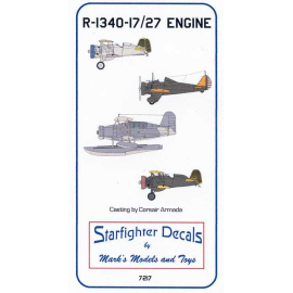 R-1340-17/27 Engine. Contains 1 engine. Resin casting. The US R-1340-17/27 was widely ... USAAC P-26, P-12C/D/E, O-52. USN F3Bs,