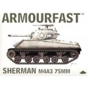 M4A3 Sherman 75mm gun: the pack includes 2 snap together tank kits