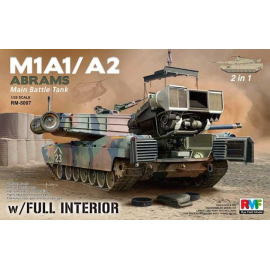 M1A1/M1A2 Abrams with Full Interior 2 in 1 Model kit