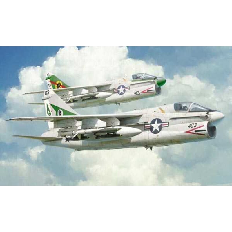 Vought A-7E Corsair II COLORS INSTRUCTIONS SHEET - SUPER DECALS SHEET FOR 4 VERSIONS The LTV A-7 Corsair II was designed and imp