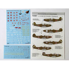 Decals Red Snake: Soviet Bell P-39N/P-39Q Airacobras and Stencils for Academy, Airfix, Heller, MPC, MPM, NOVO, RS Models, Revell