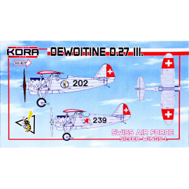 Dewoitine D.27 III. Swiss AF Silver Wings I. Model kit
