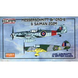 Messerschmitt BF-109G-6 and Saiman 202M in British Hands - Double Kit. Model kit