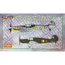 Messerschmitt Bf-109G-6 and Saiman 202M ANR - Double kit. Model kit