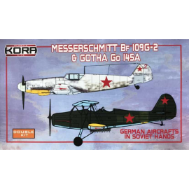 Messerschmitt Bf-109G-2 and Gotha Go 145A German Aircrafts in Soviet hands - Double kit. Model kit