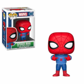 Marvel Comics POP! Marvel Holiday Vinyl Bobble-Head Spider-Man (Ugly Sweater) 9 cm Pop figures