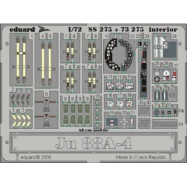 Junkers Ju 88A-4 interior PRE-PAINTED IN COLOUR! (designed to be assembled with model kits from Hasegawa) This Zoom set is a sim