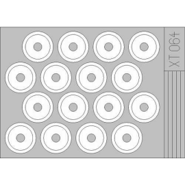 M3A Stuart wheel paint masks (designed to be assembled with model kits from Academy) 