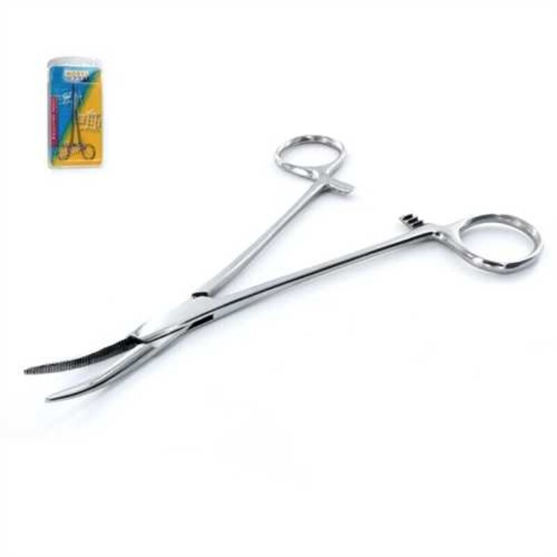 Locking Forceps 155mm curved 