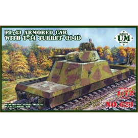 PL-43 Armored car with T-34 turret (1941) Model kit