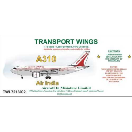 Decals Airbus A310 decal set - Air India 