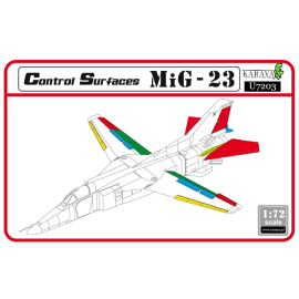 Mikoyan MiG-23 control surfaces set - resin + PE (designed to be used with R.V.Aircraft kits) 