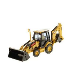 CATERPILLAR 420E BACKHOE WITH ACCESSORIES AND MINIATURE Die cast farm