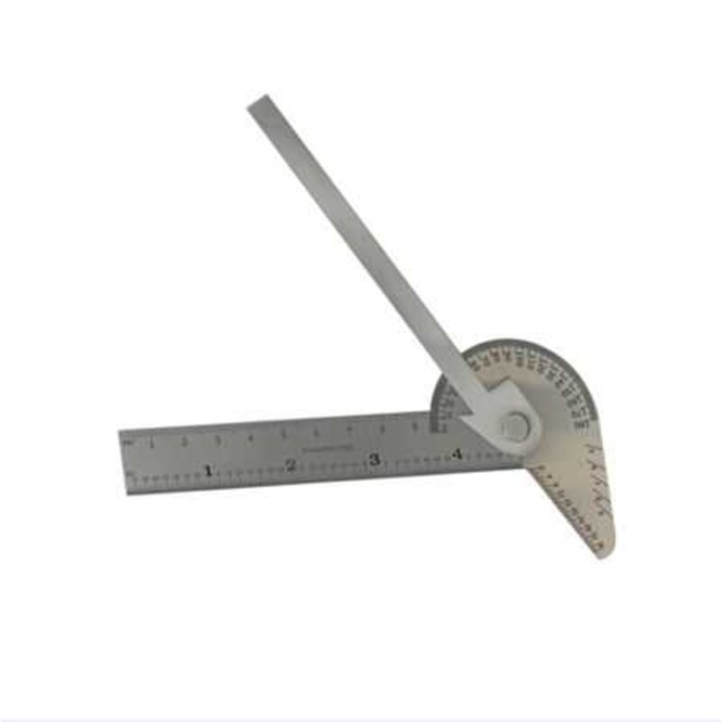 5 in 1 ANGLE RULE & GAUGEPerforms five separate & distinct functions' Centre Finder Circle Divider Drill Point Gauge Protractor 