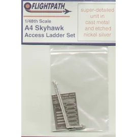 Douglas A-4 Skyhawk access ladder. Cast metal sides with etched nickel steps