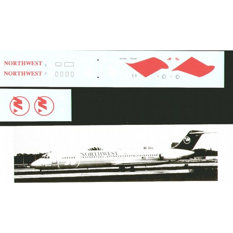 Douglas DC-9-50 NORTHWEST ′95 Experimental Lt grey scheme