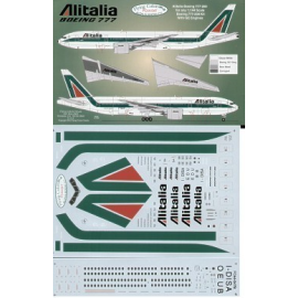 Decals Boeing 777 ALITALIA I-DISA/B/E/O/U GE engines 