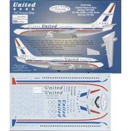 Boeing 737-200 UNITED Classic Stars and Bars scheme - 72 city names