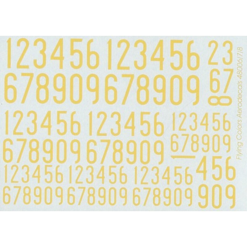 1936-62 Swedish Narrow Numerals/ Yellow