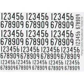 1936-62 Swedish Narrow Numerals/ Black