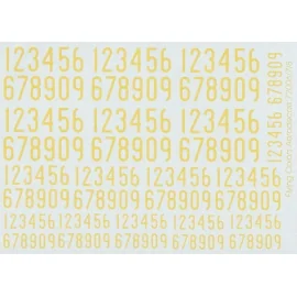 1936-62 Swedish Narrow Numerals/ Yellow