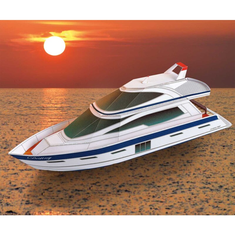 Riviera Yacht Cardboard modelkit