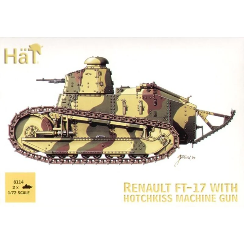 WWI Renault FT-17 with Hotchkiss machine gun