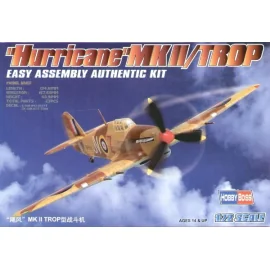 Hawker Hurricane Mk.II Trop Easy Build with 1 piece wings and lower fuselage 1 piece fuselage. Other parts as normal. Optional o