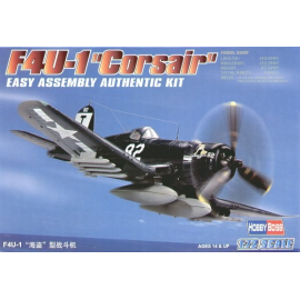 Vought F4U-1 Corsair Easy Build with 1 piece wings and lower fuselage 1 piece fuselage. Other parts as normal. Optional open/clo