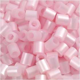 Fuse Beads, size 5x5 mm, hole size 2.5 mm, rose mother-of-pearl (26), medium, 1100pcs 