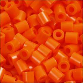 PhotoPearls, size 5x5 mm, hole size 2.5 mm, clear orange (13), 1100pcs Pearl, button