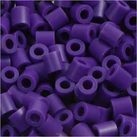 Fuse Beads, size 5x5 mm, hole size 2.5 mm, dark purple (11), medium, 6000pcs Pearl, button