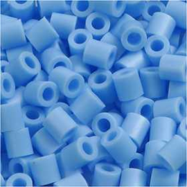 Fuse Beads, size 5x5 mm, hole size 2.5 mm, pastel blue (23), medium, 6000pcs Pearl, button