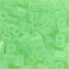 Fuse Beads, size 5x5 mm, hole size 2.5 mm, neon green (25), Medium, 6000pcs Pearl, button