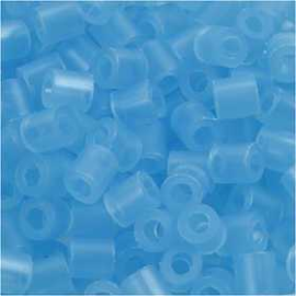 Fuse Beads, size 5x5 mm, hole size 2.5 mm, neon blue (29), Medium, 6000pcs Pearl, button