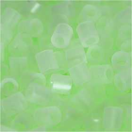 Fuse Beads, size 5x5 mm, hole size 2.5 mm, luminous, Medium, 6000mixed Pearl, button