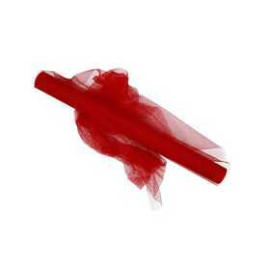 Tulle, W: 50 cm, red, 5m 