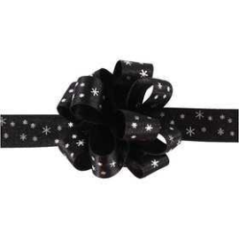Susifix Ribbon, W: 18 mm, black, stars, 5m Various ribbons