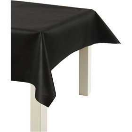 Imitation Fabric Table Cloth, black, W: 125 cm, 70 g/m2, 10m Cooking