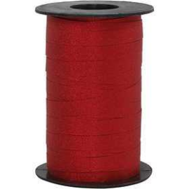 Curling Ribbon, W: 10 mm, red, glitter, 100m Various ribbons